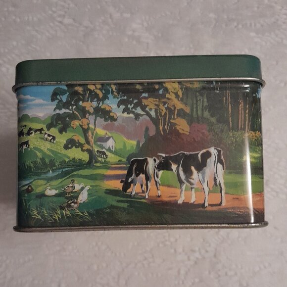 VTG Embossed Cow Tin - Picture 2 of 8